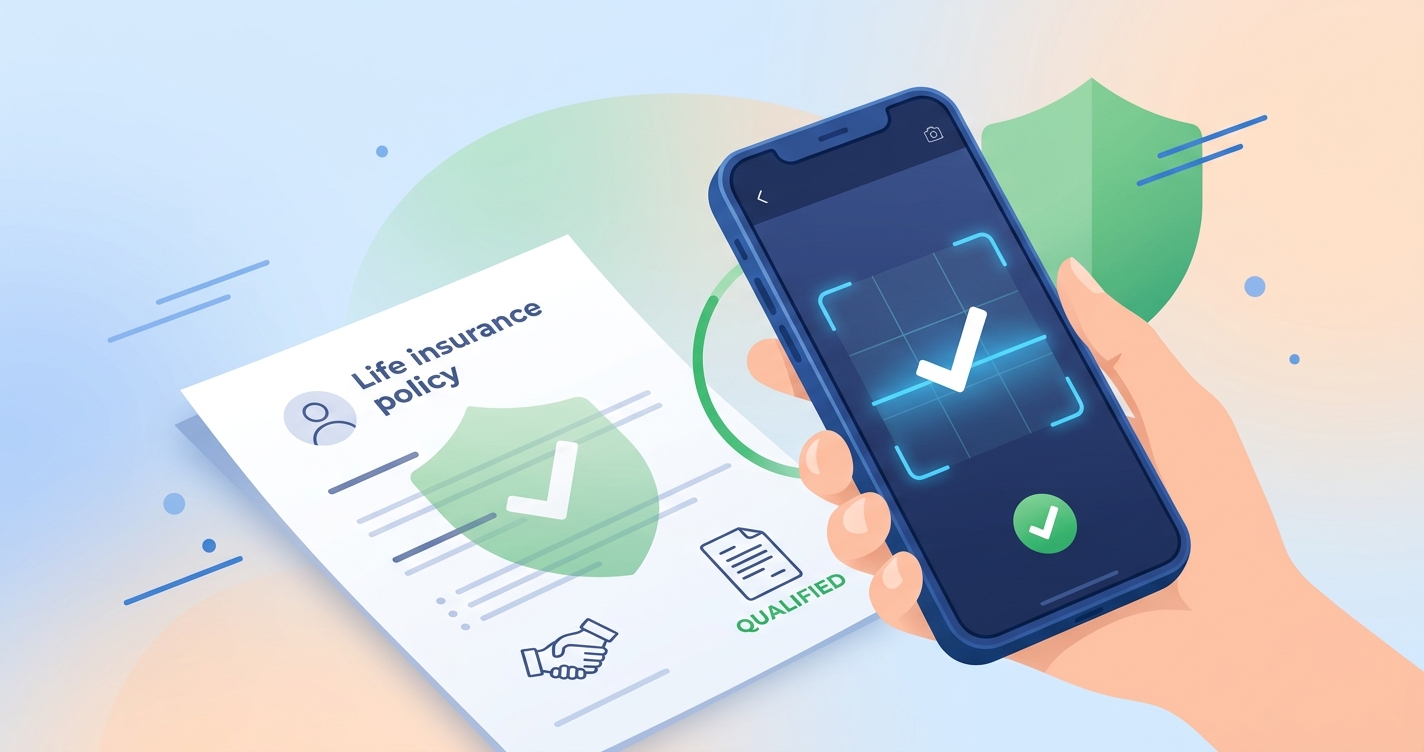 Can I qualify for life insurance using just my phone camera?
